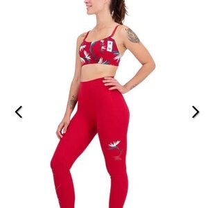 adidas Thebe Magugu leggings and sports bra set